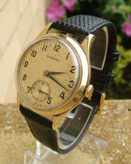 Antiques Atlas Gents 9ct Gold Garrard Watch, 1959