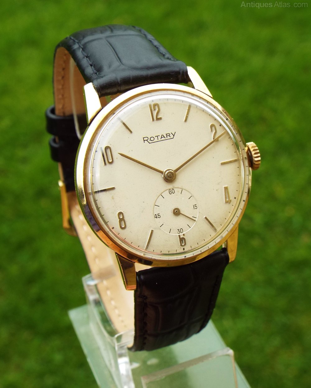 Antiques Atlas Gents 9ct Gold Rotary Wrist Watch, 1967