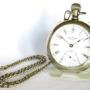 Heavy antique Waltham pocket watch and chain