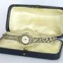Ladies silver and marcasite Excalibur watch 1965