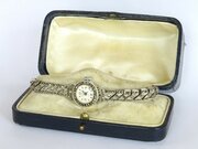 Ladies Silver And Marcasite Excalibur Watch 1965