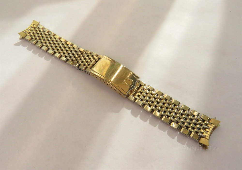 Antiques Atlas Omega Beads Of Rice Gold Filled Watch Bracelet