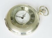 Silver Mappin & Webb Half Hunter Pocket Watch
