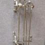 FIRE IRONS  BRASS VICTORIANEDWARDIAN
