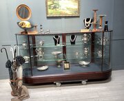 Antique Mahogany Victorian Shop Display Cabinet