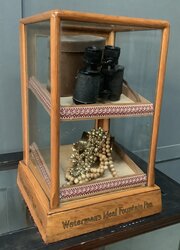 Oak & Glass 1930s Shop Counter Display Cabinet 