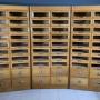 Set 3 Shop Oak Haberdashery 20 Drawer 