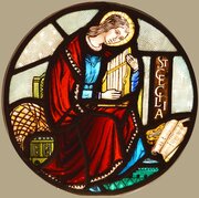 Roundel -St Cecilia Patron St Of Music & Musicians