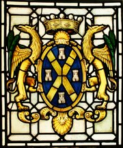 Victorian Stained Glass- Coat Of Arms