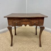 18th Century Oak Low Side Table With Lock