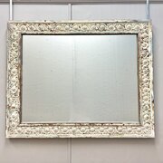 19th French Painted Overmantle Mirror
