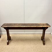 Antique 5ft Rustic Pine Hall Bench