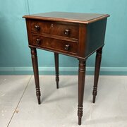 Late Regency Work Table With Faux Drawers