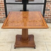 Oak And Burr Walnut Tilt Top Centre Table