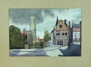 Charles Knight R.W.S R.O.I Watercolour Of Bruges