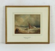 Copley Fielding Watercolour Overtaken By The Storm