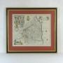 Framed Original Map of Northumberland by Blaeu