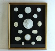 Framed Set Of Grand Tour Plaster Intaglios