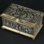 French A B Paris Gilt & Silvered Jewellery Casket