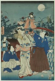 Original Japanese Woodblock Print - Kunisada C1857
