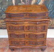 Bureau/ Bombe Chest Fruitwood 1680 Italian