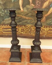 Candlesticks Cast Iron Height 41 Inch 1860