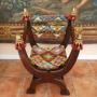 Chair Savanarola  country oak 1860