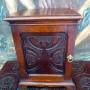 Collectors cabinet Arts and Crafts oak 1900 