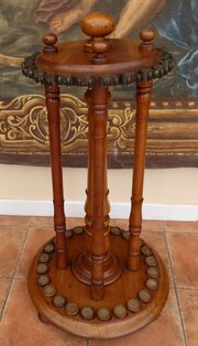Snooker/Billiard Revolving Cue Holder Oak/walnut 