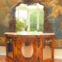 Walnut Chiffonier Carved Eagles Marble Top 1830