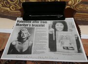 White Gold Rhinestone Marilyn Monroe Connection