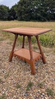 Eastlake Oak Table