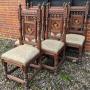 Gillows Bruce Talbert Oak Side Chairs.
