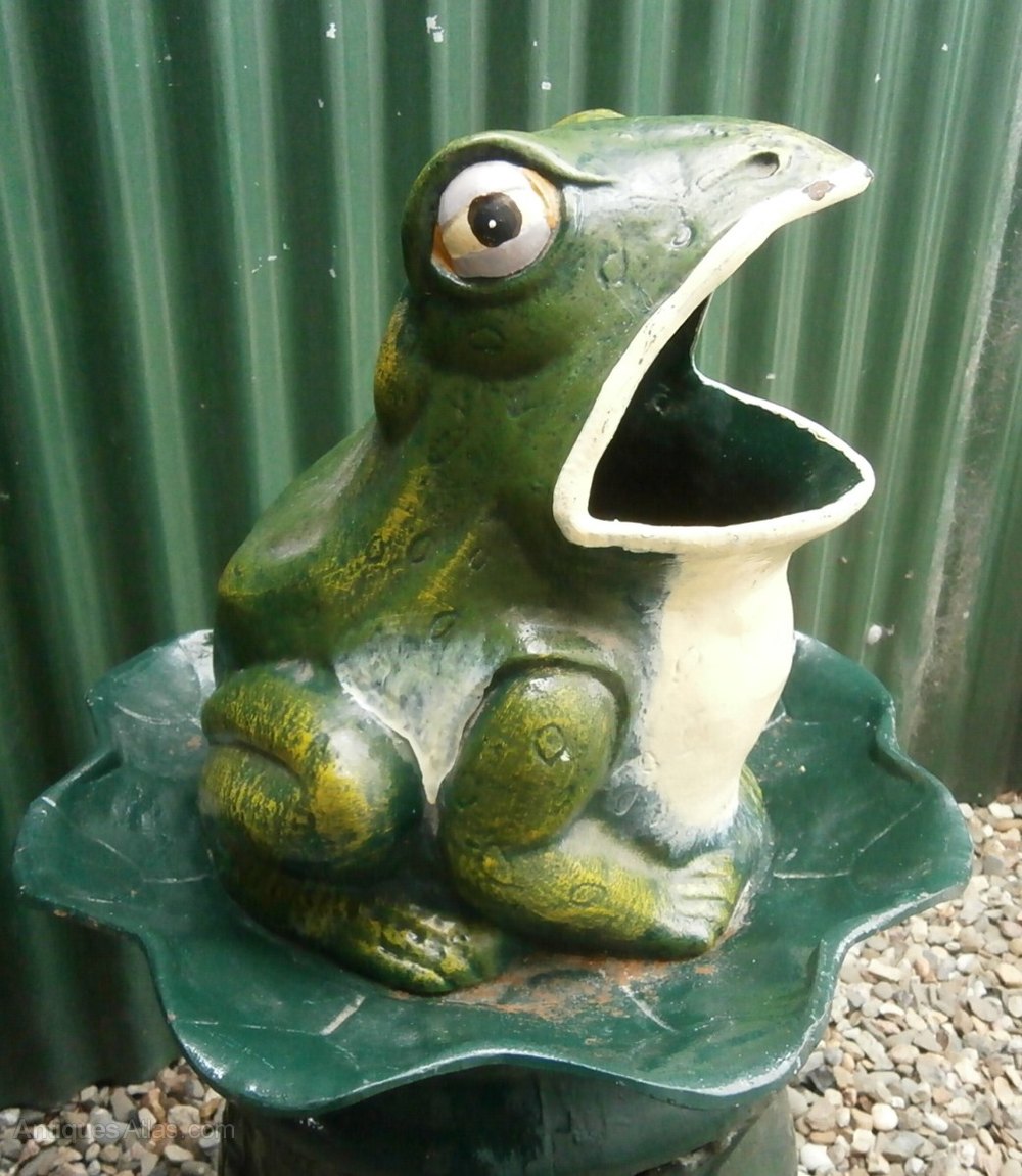 Antiques Atlas Vintage Cast Iron Frog Litter Bin