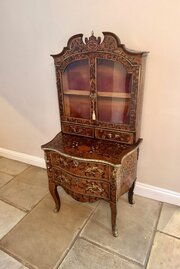 18th Century Dutch Walnut Marquetry Inlaid Cabinet