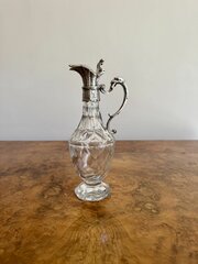 19th Century Continental Cut Glass Ewer 