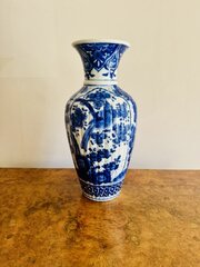 19th Century Japanese Imari Blue And White Vase
