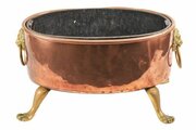 Antique Copper And Brass Planter 