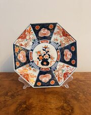 Antique Japanese Imari Hexagonal Plate 