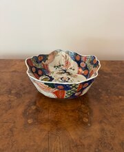 Antique Japanese Imari Unusual Shaped Bowl
