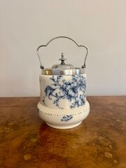 Antique Victorian Carlton Ware Biscuit Barrel