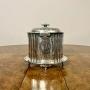 Antique Victorian silver plated biscuit barrel