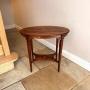 Edwardian Mahogany Inlaid Oval Occasional Table 