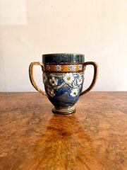 Elegant Quality Antique Royal Doulton Loving Cup 