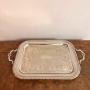 Fine quality antique Edwardian silver plated tray 