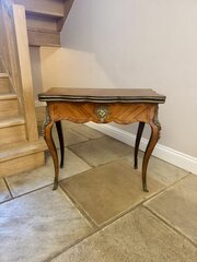 French Kingwood And Cross Banded Card Table