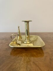 George III Chamber Candlestick & Original Snuffer 