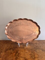 Quality Antique Art Nouveau Copper Tray 