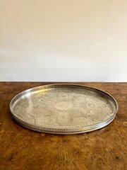 Quality Antique Edwardian Silver Plated Tray 
