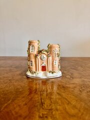 Quality Antique Staffordshire Flat Back Castle